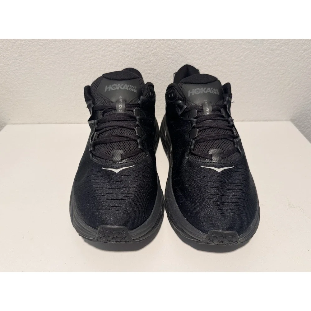 Hoka One Mens Gaviota 3 Running Shoe Size 13 Black Sneaker Active Gym Workout - Picture 4 of 14